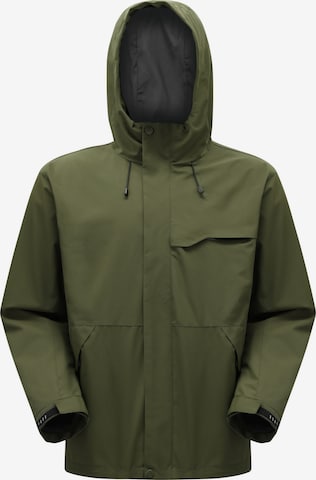 YOUTHUP Outdoor jacket 'Wandrer' in Green: front