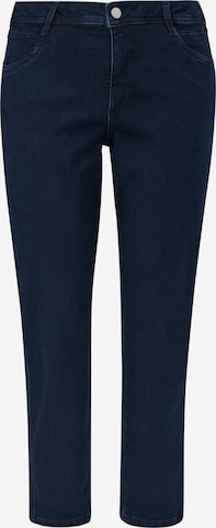 TRIANGLE Tapered Jeans in Blauw: voorkant