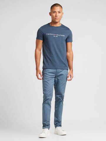 TOMMY HILFIGER Regularny krój Koszulka w kolorze niebieski
