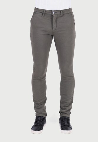 Le Temps Des Cerises Regular Chino Pants 'JOGG' in Grey: front