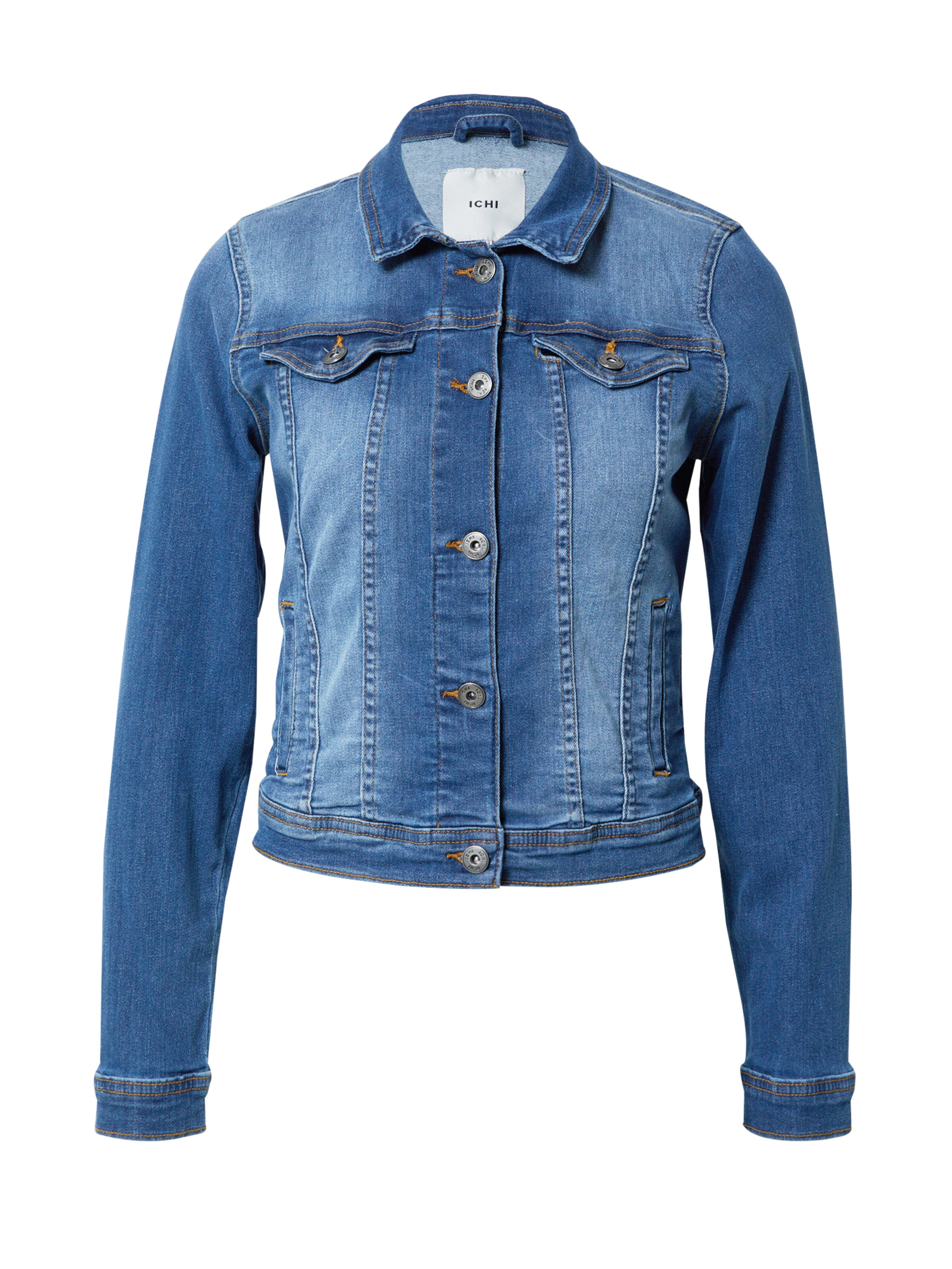 ICHI Overgangsjakke 'STAMPE JA' i blå: forside