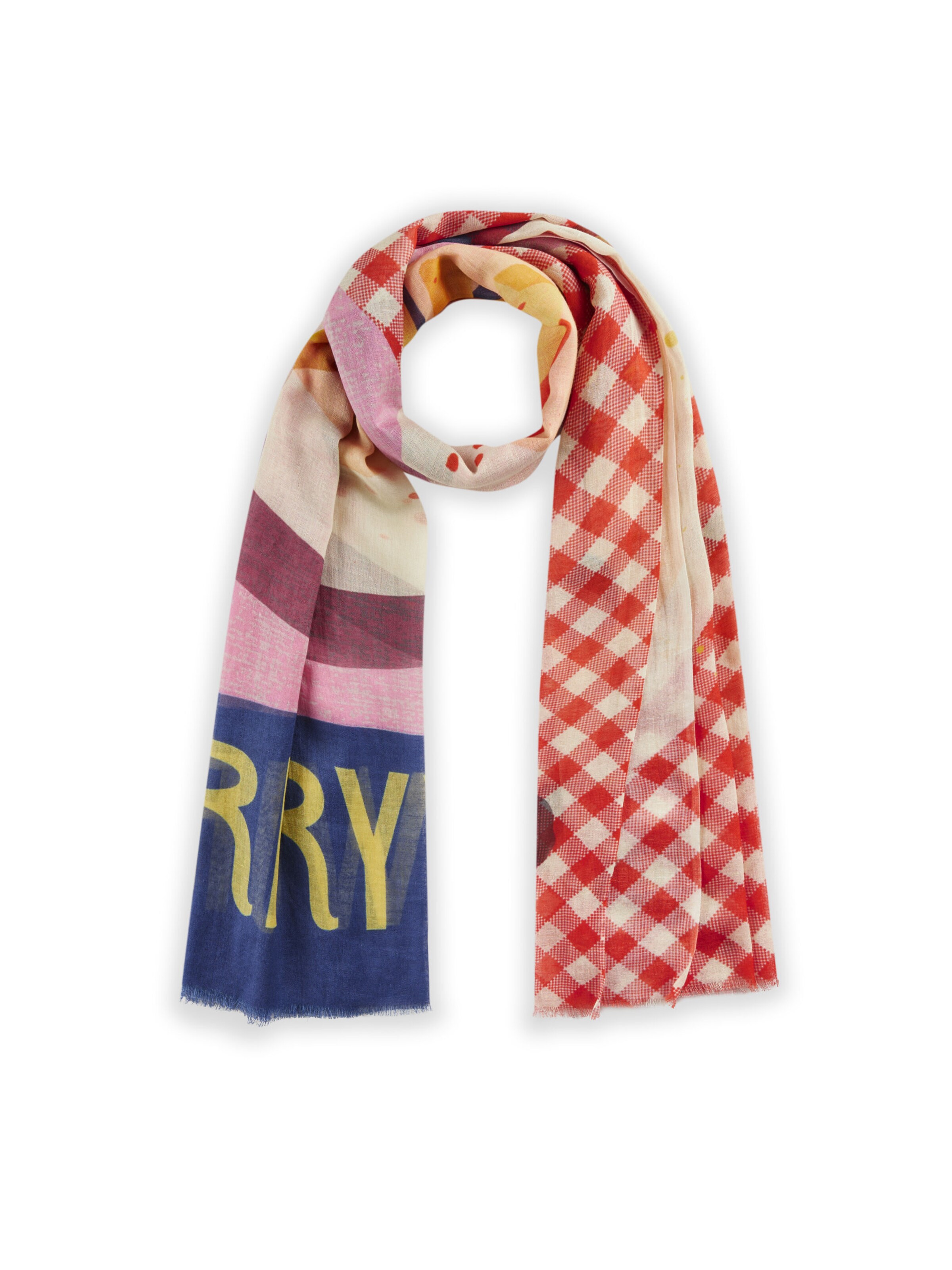 Écharpe CODELLO en rouge : devant