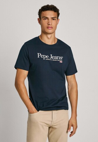 Pepe Jeans T-Shirt 'Albert' in Blau: Vorderseite