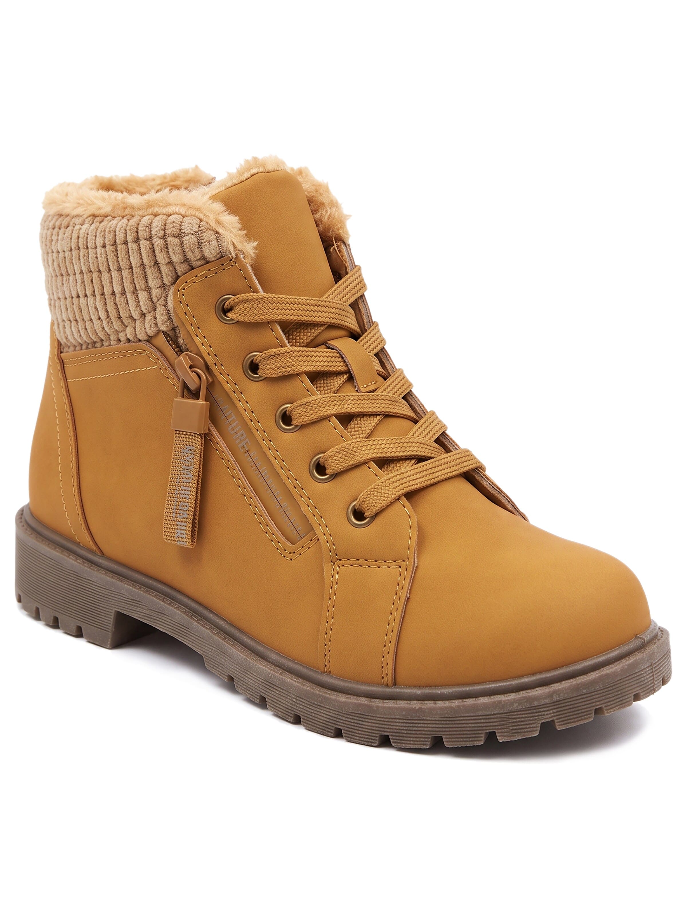 Lucky Z Ankle Boots 'Cozy Casual Boot'‌ in Beige: Vorderseite