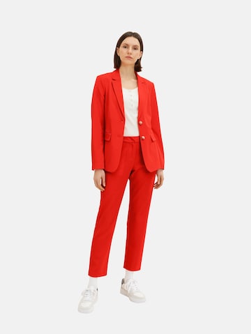 TOM TAILOR - Blazer em vermelho