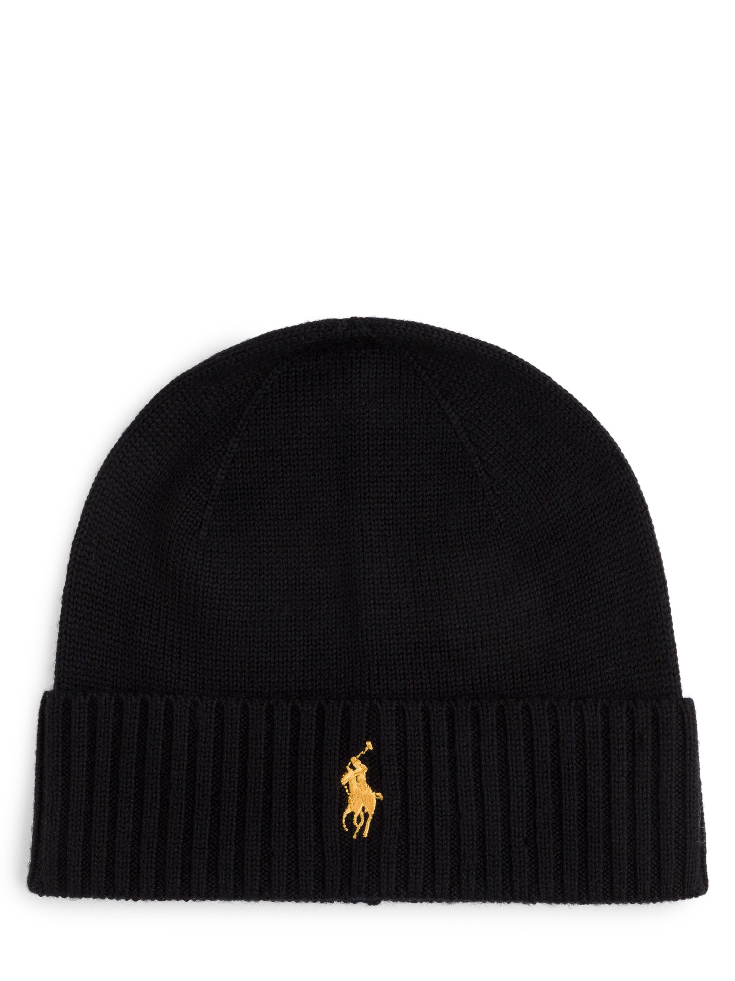 Căciulă de la Polo Ralph Lauren pe negru: față