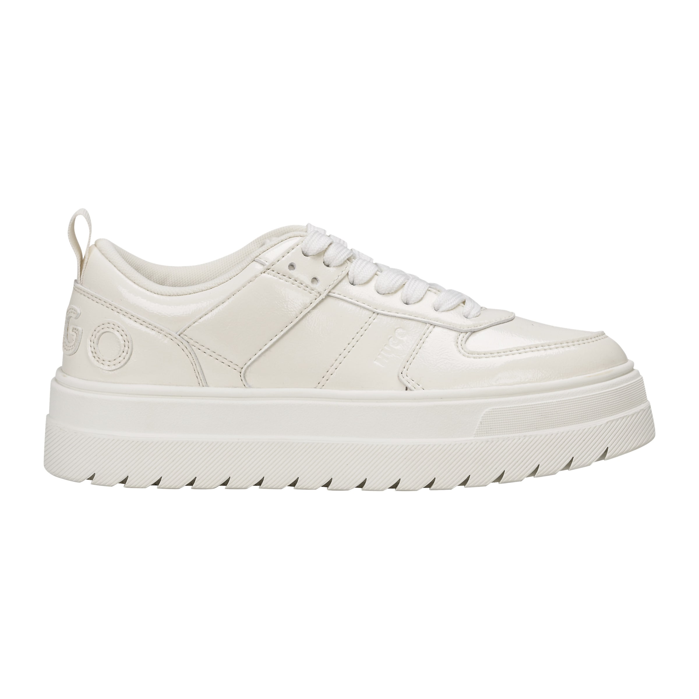 HUGO Sneakers 'Lyssa-Tenn-npk' in White: front