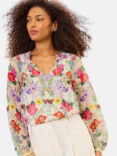 Camicia da donna in XS love & roses di colore crema / giallo / lilla chiaro / pitaya, Visualizzazione prodotti