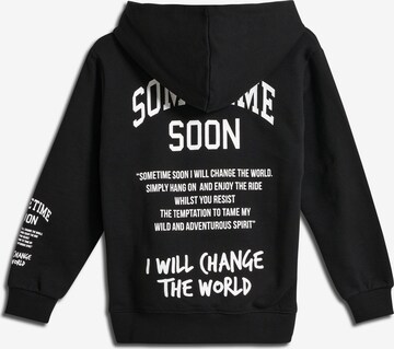 SOMETIME SOON Sweatshirt 'Dimas' in Zwart