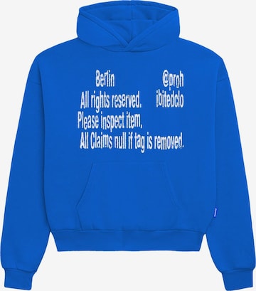 Prohibited - Sweatshirt em azul: frente