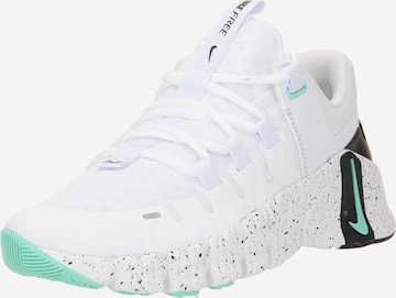 NIKE Athletic Shoes 'Metcon 5' in White: front