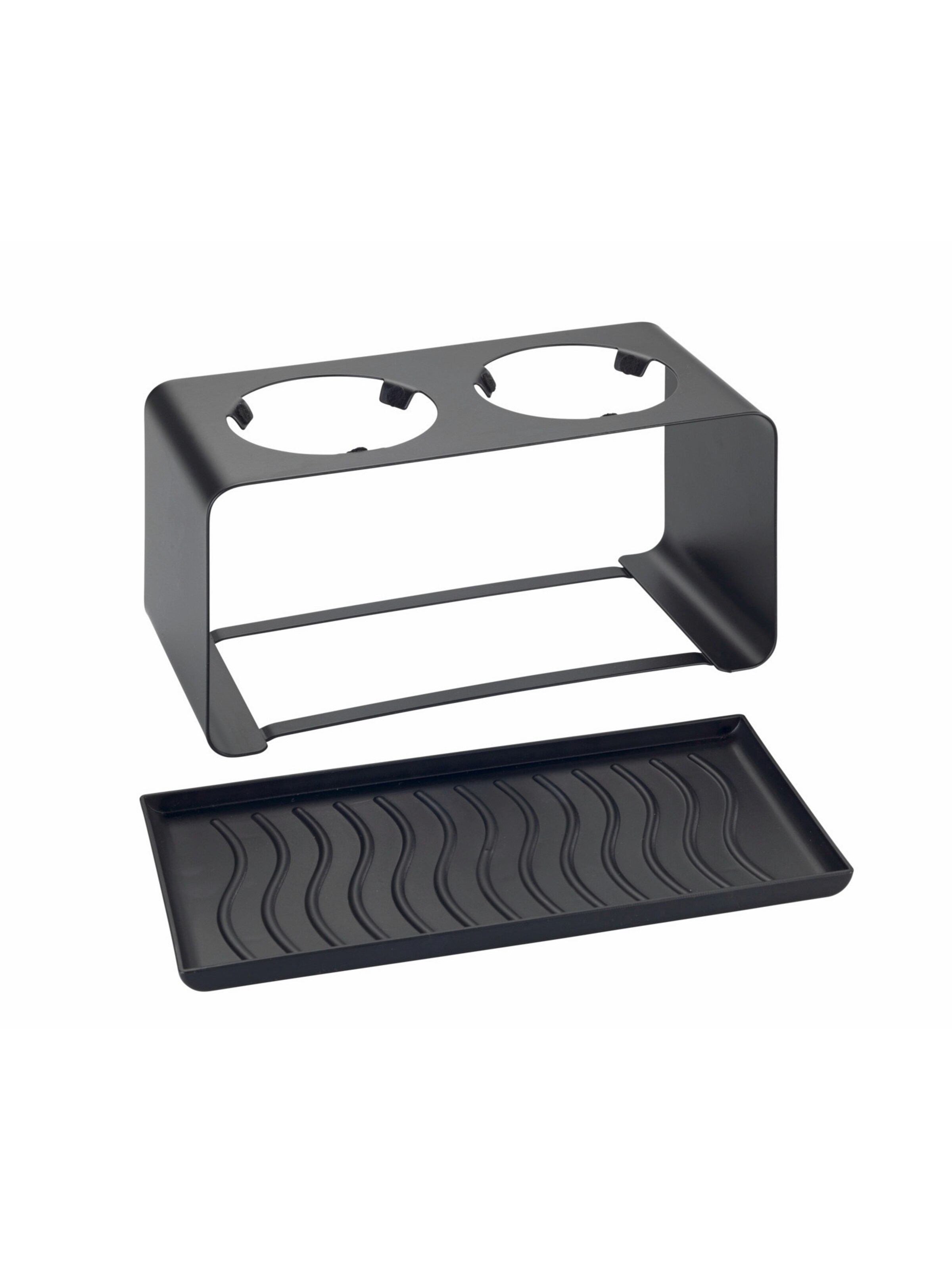 Wenko Shelf 'Wave' in Black