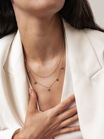 Hey Happiness - Cadena 'Heart Layers' en oro