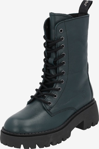 Palado Lace-Up Ankle Boots 'Delos' in Green: front