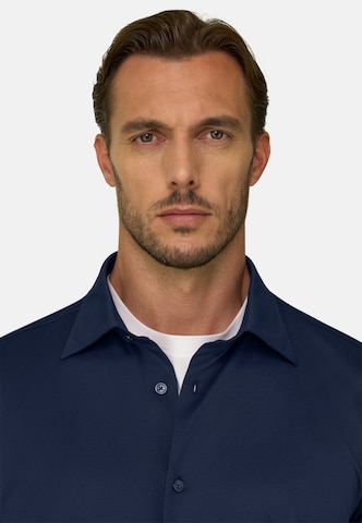 Coupe regular Chemise Boggi Milano en bleu