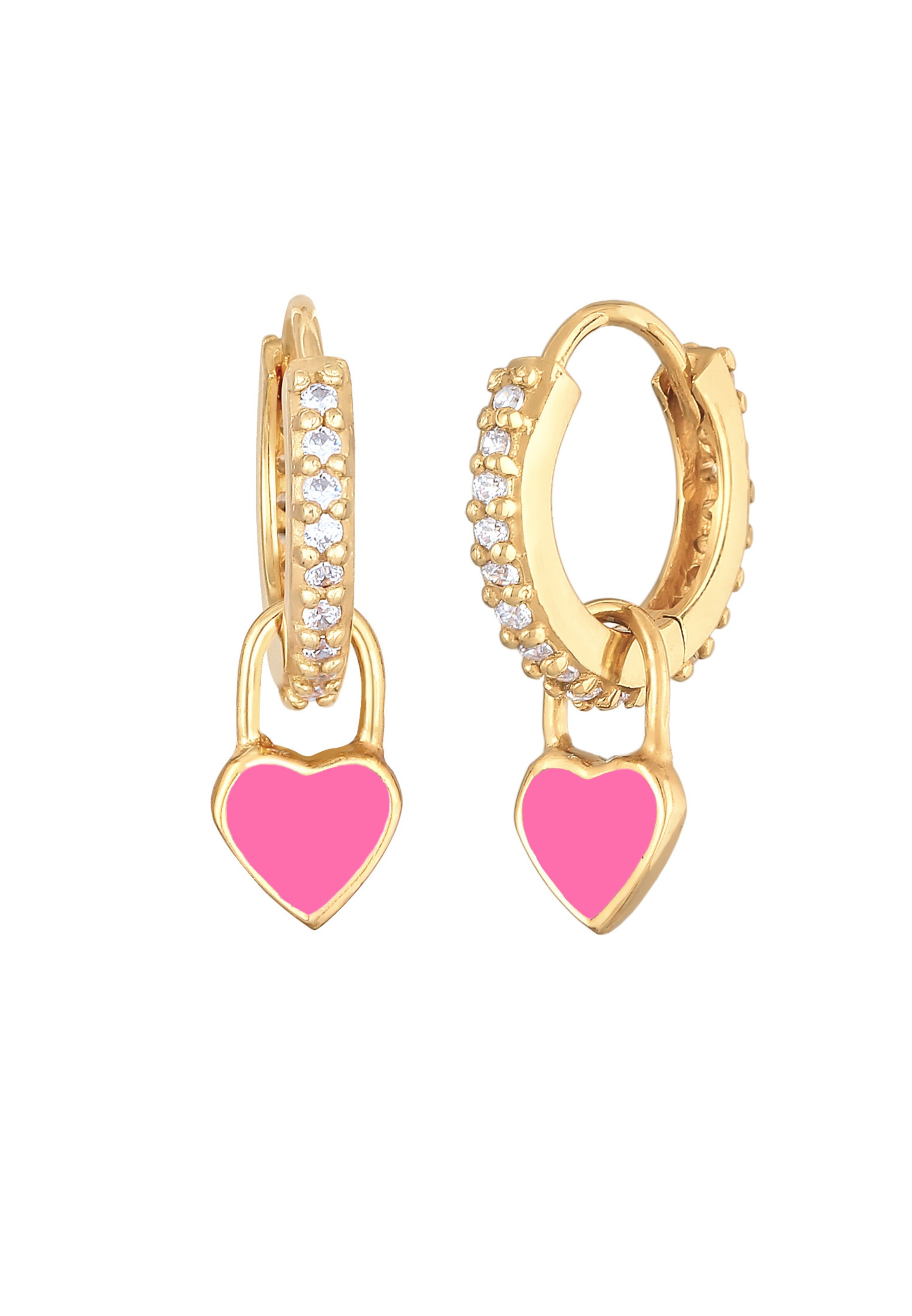 ELLI Ohrringe 'Herz' in Gold