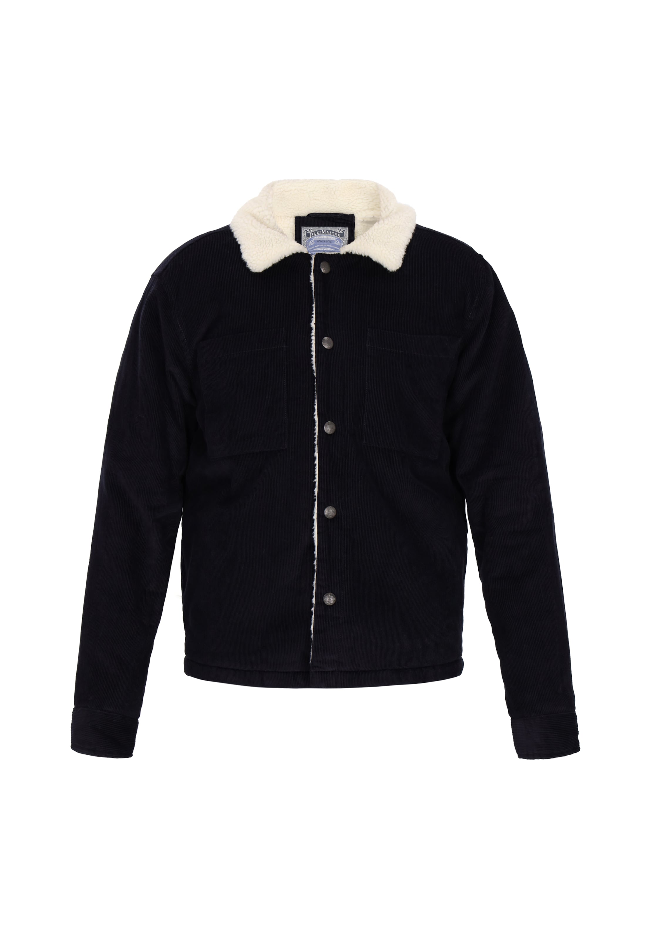 DreiMaster Vintage Φθινοπωρινό και ανοιξιάτικο μπουφάν σε μαύρο: μπροστά