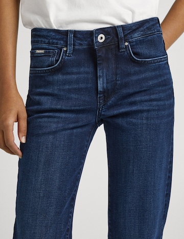 Pepe Jeans جينز واسع من الأسفل جينز 'AUBREY' بلون أزرق