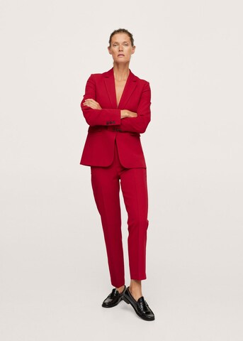 MANGO Regular Pleated Pants 'Boreal' in Red