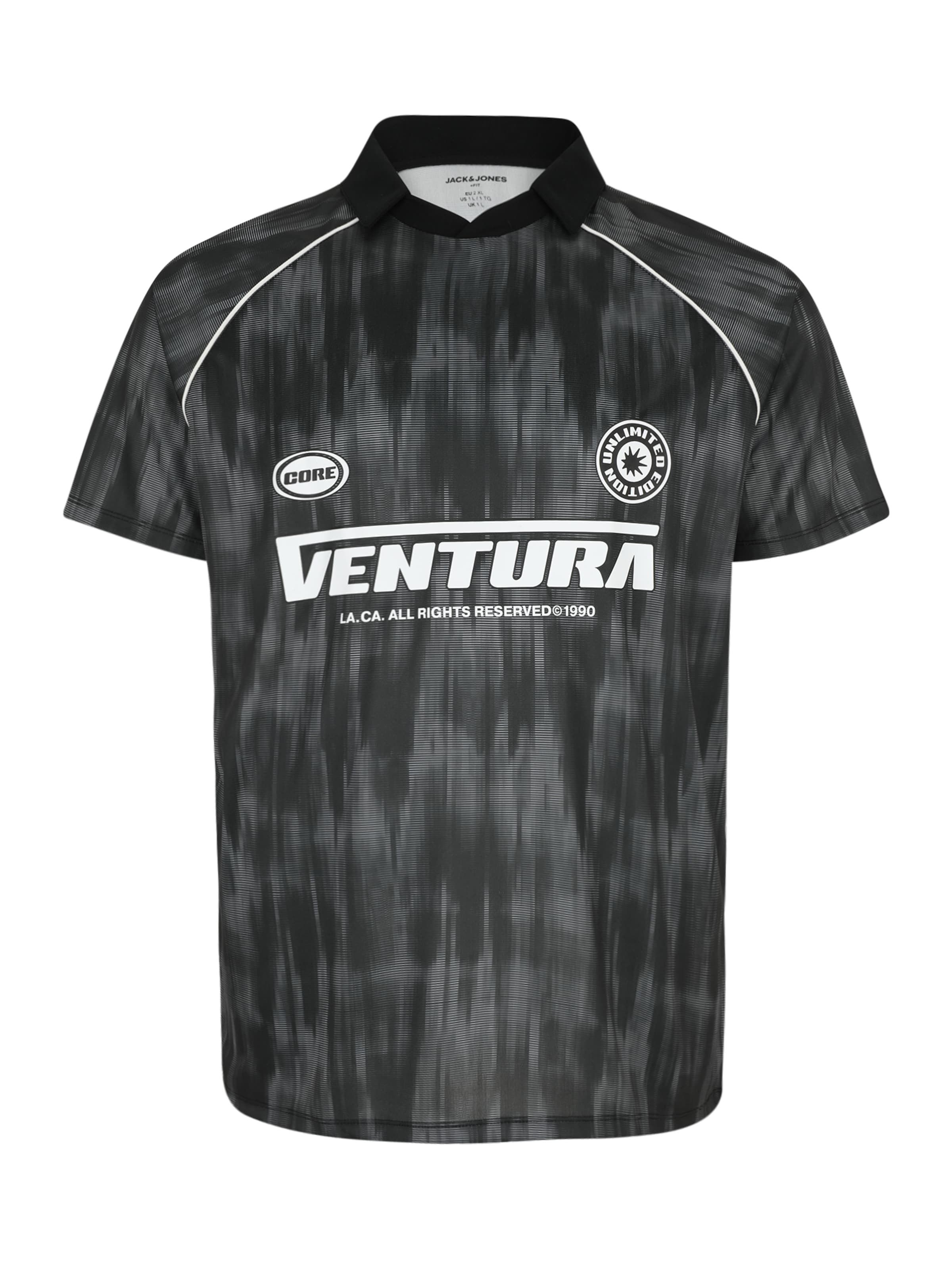 juoda Jack & Jones Plus Marškinėliai 'JCORETREAT': priekis