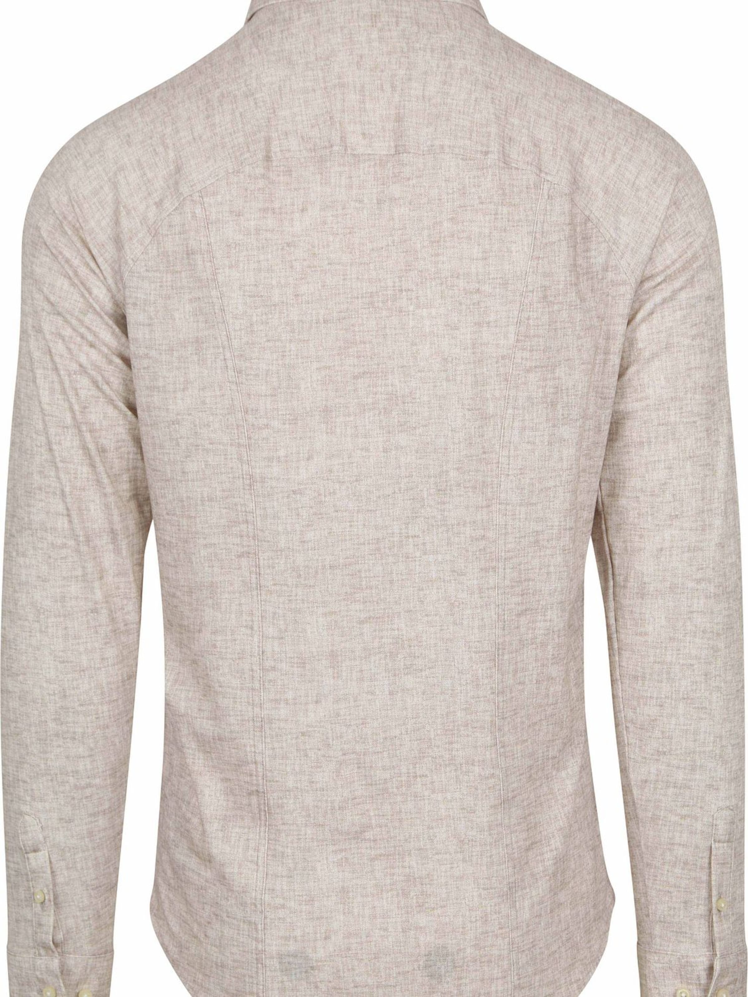 DESOTO Slim fit Overhemd in Beige