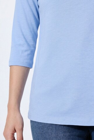 Ulla Popken Langarmshirt in Blau