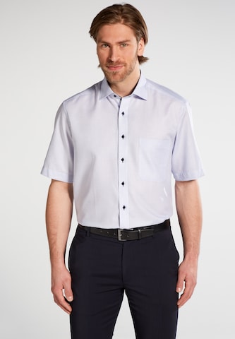 ETERNA Comfort fit Button Up Shirt in Blue: front