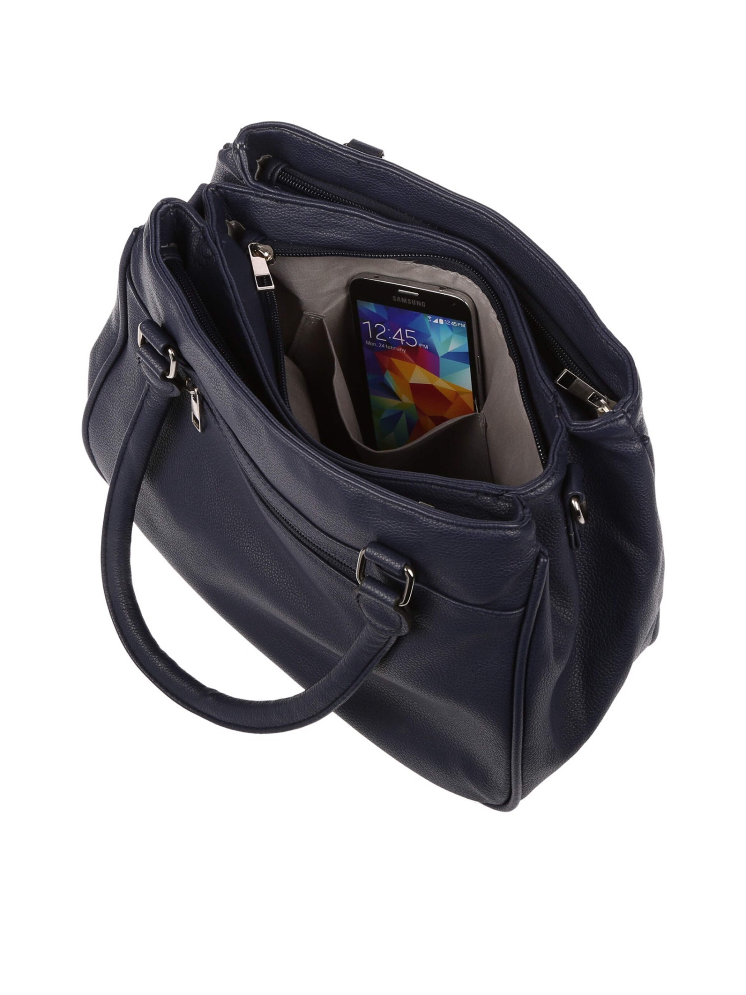 Christian Wippermann Handtasche 'Große Damen Tasche Umhängetasche Schultertasche'‌‌‌‌‌‌‌‌‌‌ in Blau