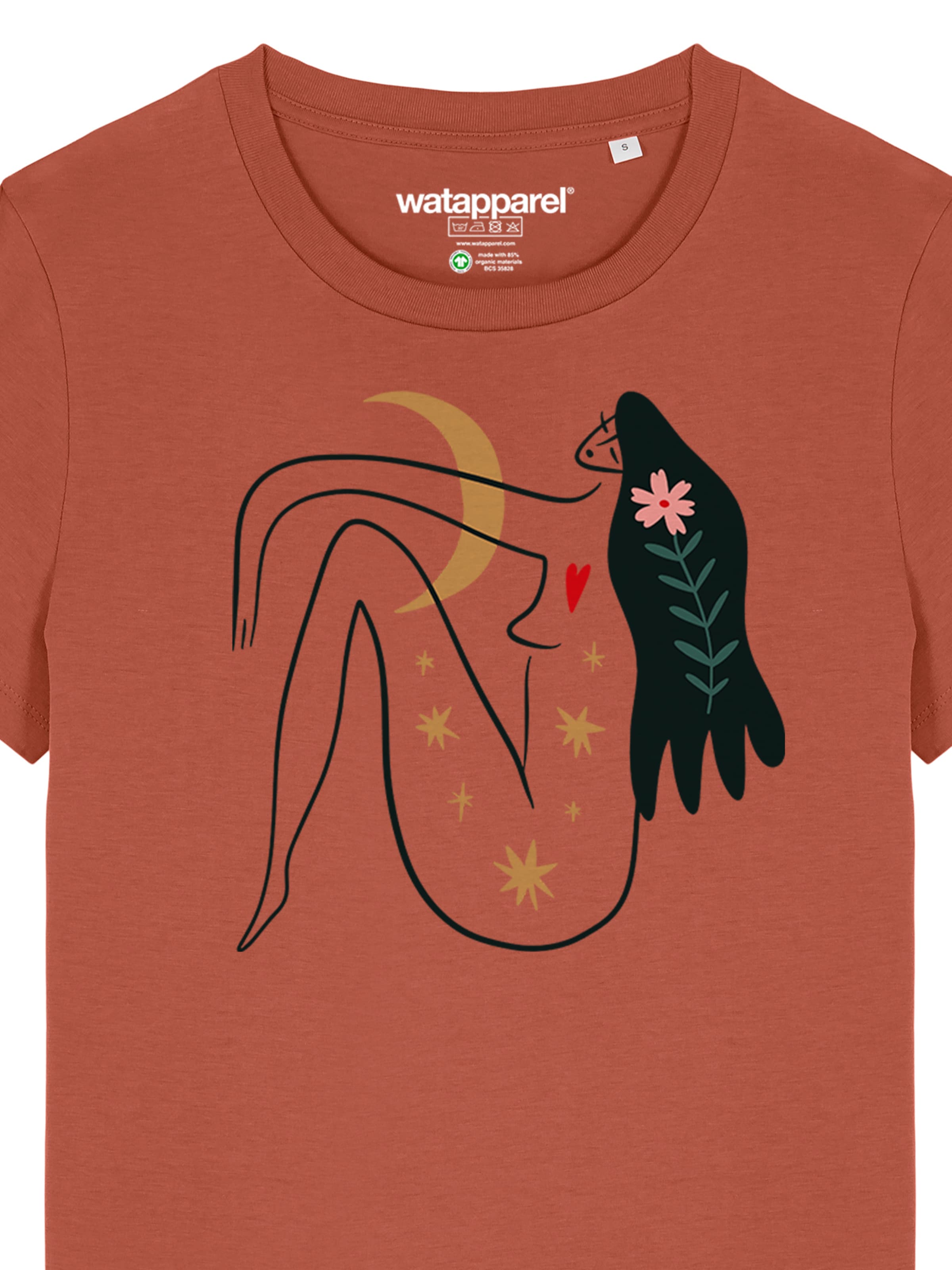 T-shirt 'Love and flex' Watapparel en rouge