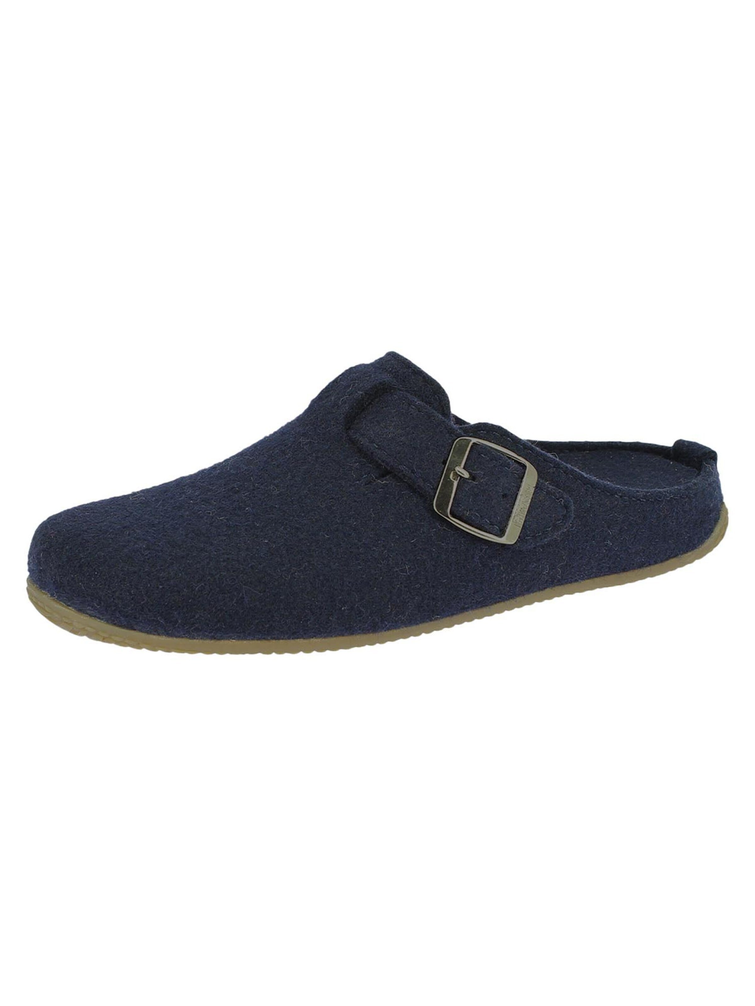 Living Kitzbühel Huisschoenen 'Filz' in Blauw: voorkant
