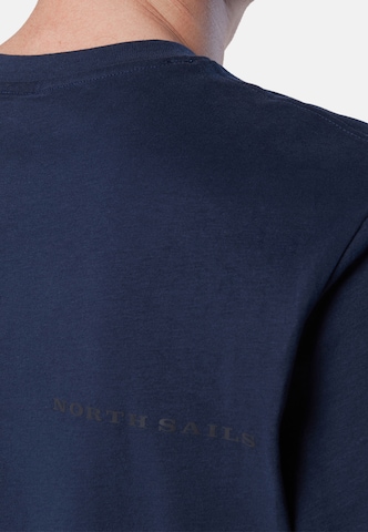 North Sails T-Shirt mit Brusttasche in Blau