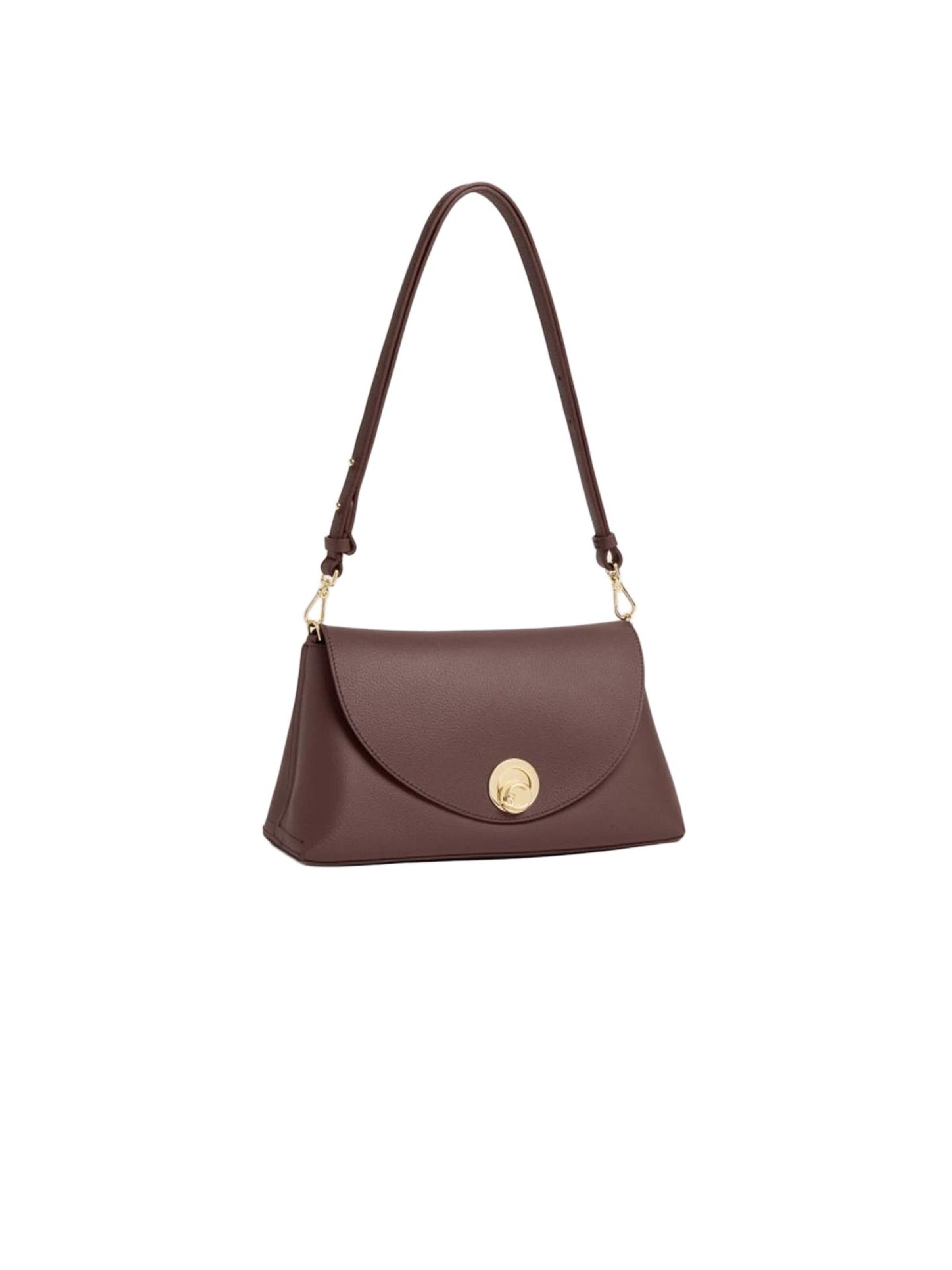 Coccinelle Handtas 'Coccinelle Nikla Handbag Double Grainy Leather' in Bruin