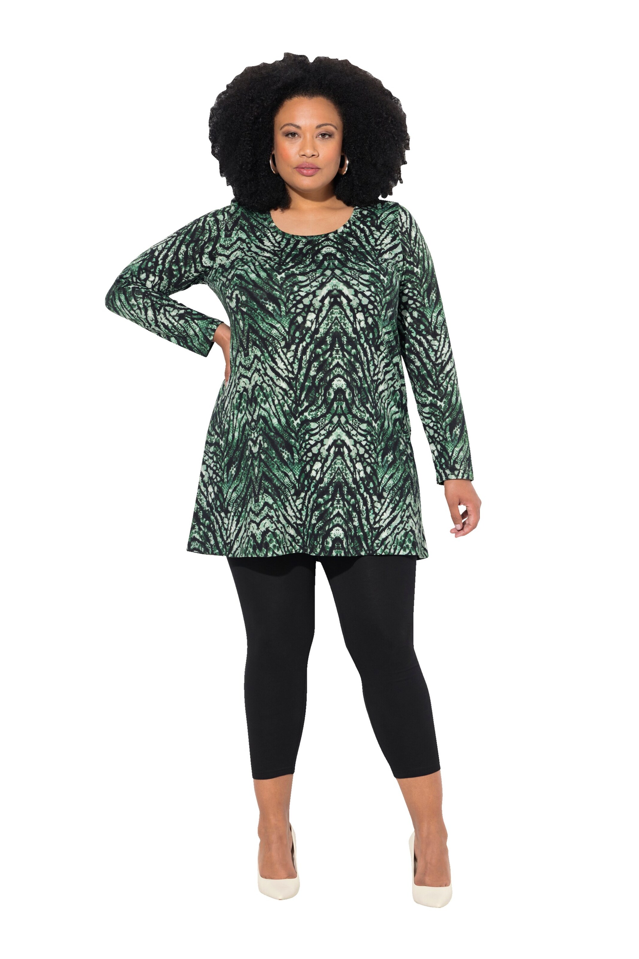 T-shirt Ulla Popken en vert