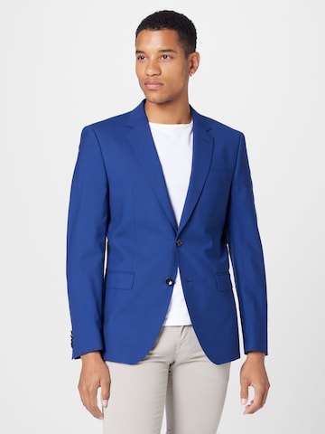 BOSS Black - Ajuste estrecho Chaqueta tipo saco para negocios 'H-Huge' en azul: frente