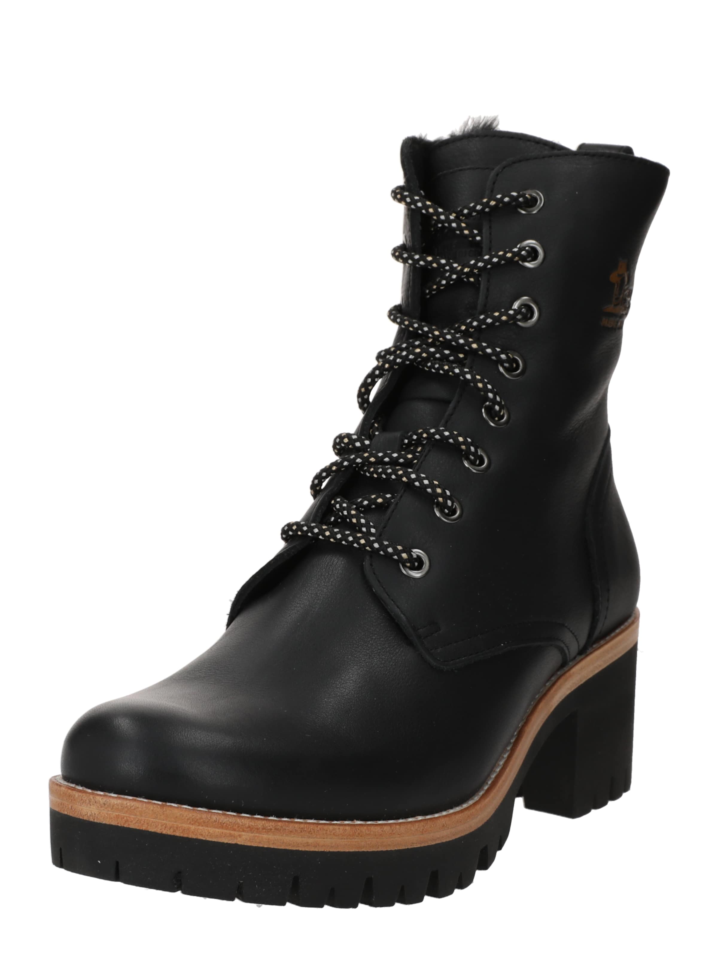 PANAMA JACK - Botines con cordones 'Padma' en negro: frente