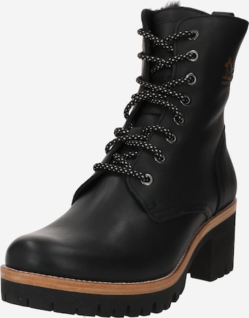 PANAMA JACK Lace-up bootie 'Padma' in Black: front
