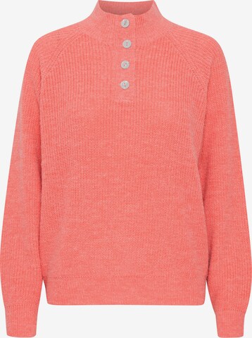 ICHI Sweater 'NOVO' in Orange: front