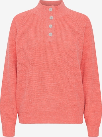 ICHI Sweater 'NOVO' in Orange: front