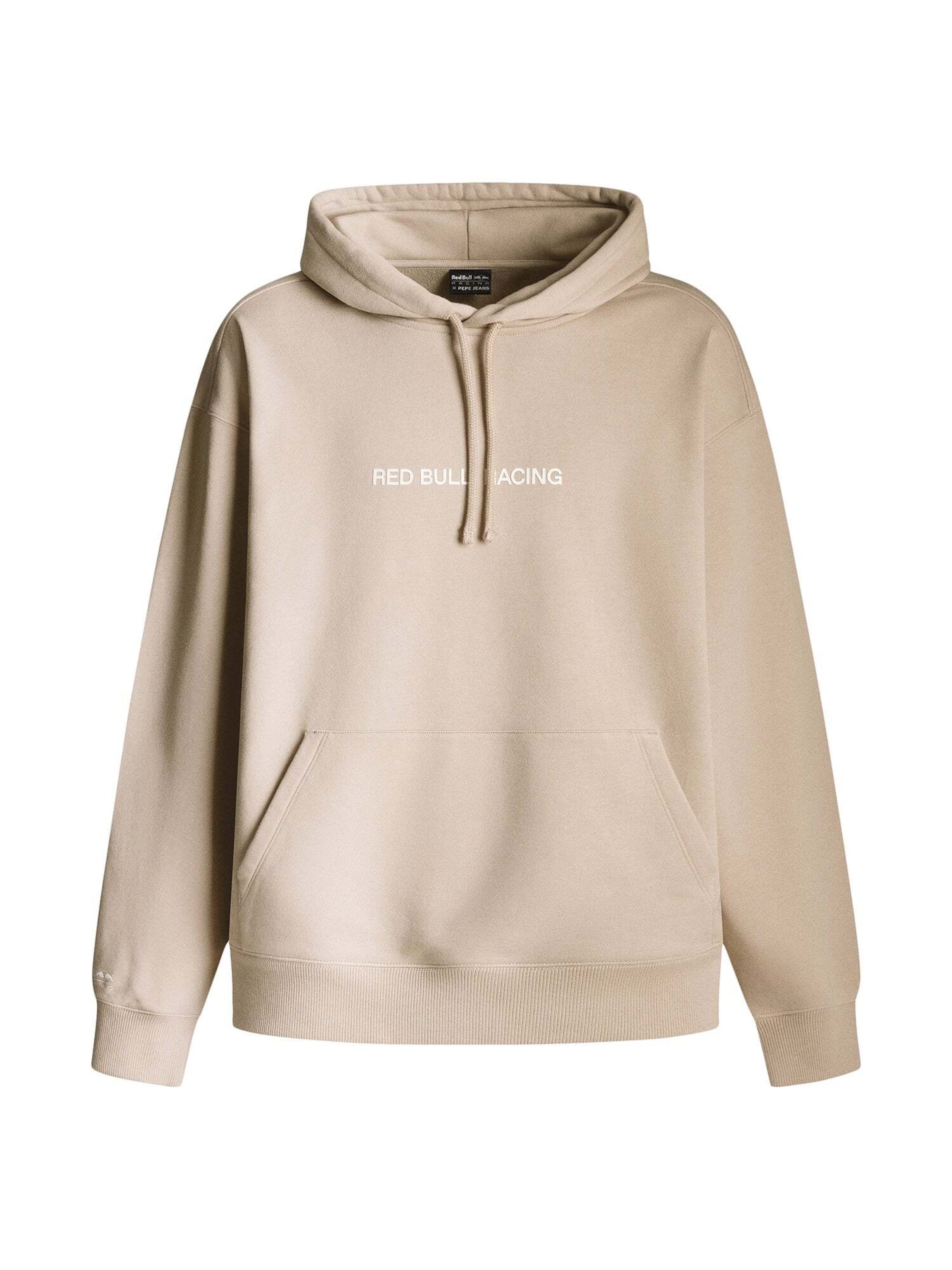 Red Bull Racing x Pepe Jeans Sweatshirt 'Breaking Records' in Beige: Vorderseite