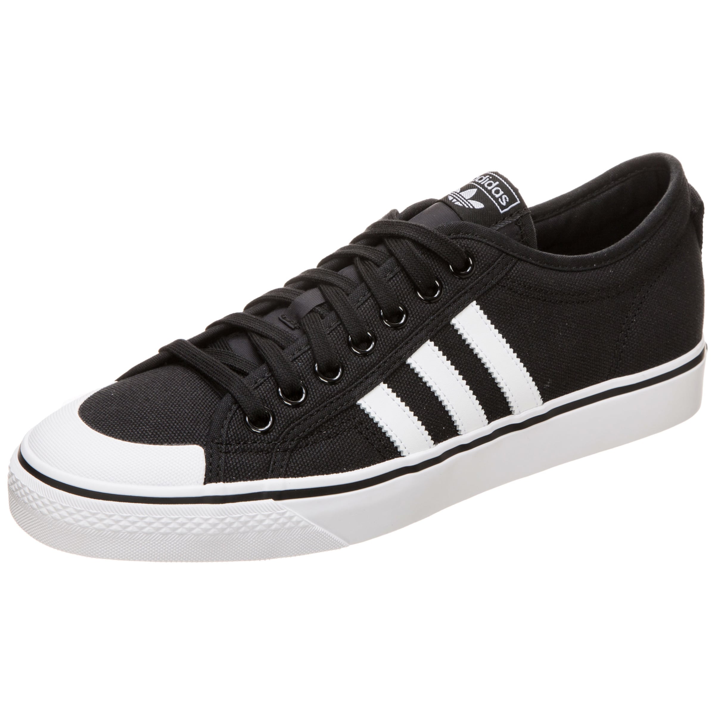 ADIDAS ORIGINALS Tapered Sneaker 'Nizza' in Schwarz: Vorderseite