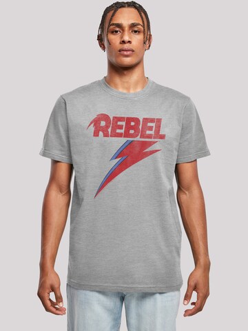 F4NT4STIC Shirt 'David Bowie' in Grau: Vorderseite