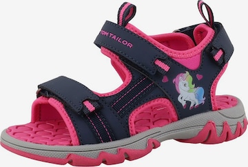 TOM TAILOR Sandale in Pink: Vorderseite