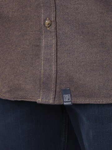 PADDOCKS Regular Fit Hemd in Braun