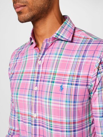 Slim fit Camicia di Polo Ralph Lauren in rosa