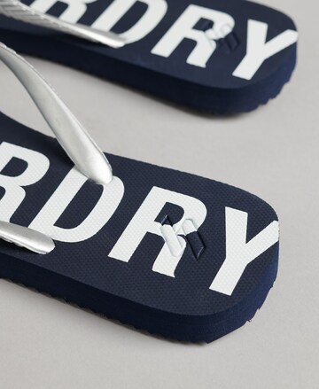 Tongs 'Code Essential' Superdry en argent