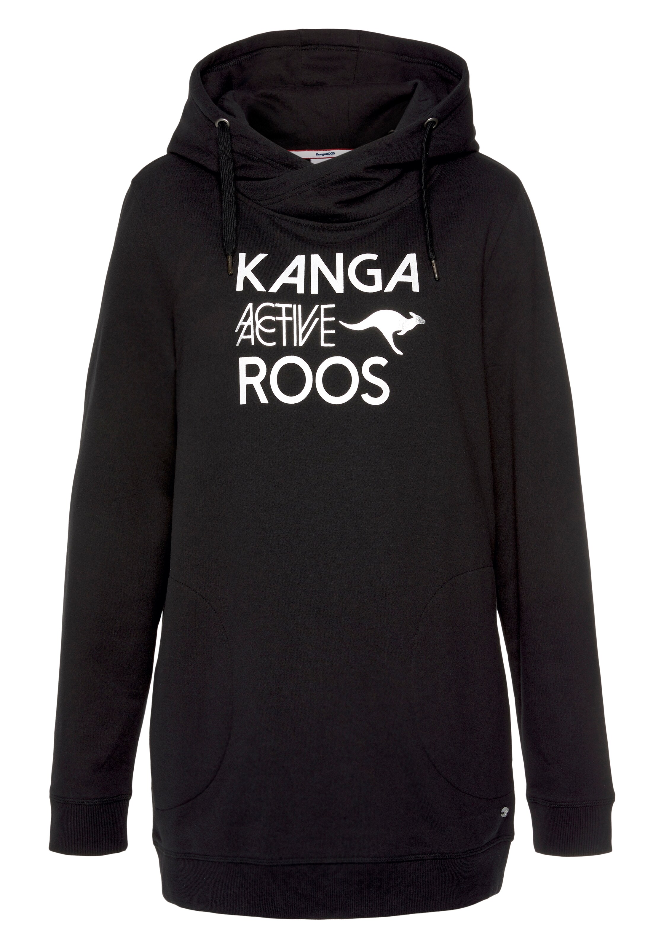 KangaROOS Sweatshirt in Black: front