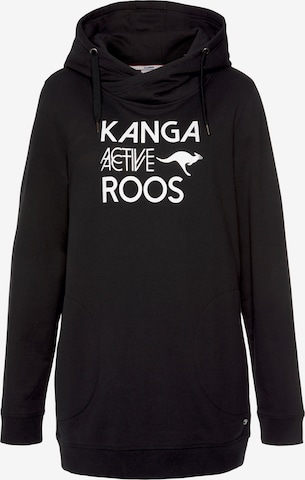 KangaROOS Sweatshirt in Black: front