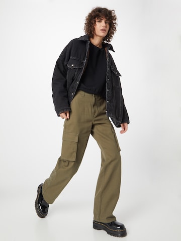 Wide leg Pantaloni eleganți 'Echo' de la Dr. Denim pe verde