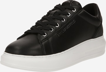 Baskets basses Karl Lagerfeld en noir : devant