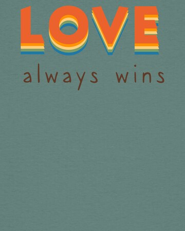 Watapparel Shirt ' Love always wins' in Green